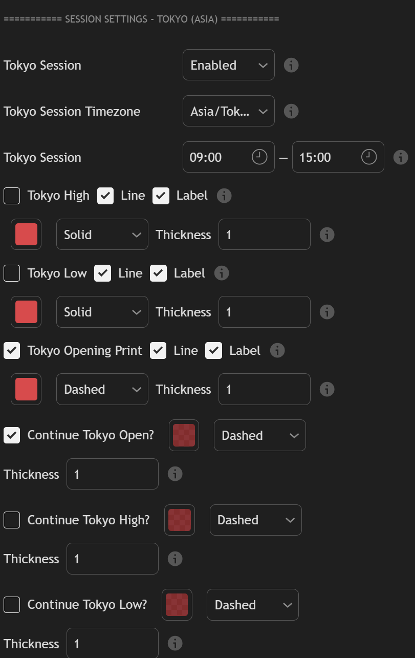 Barometer: Settings panel